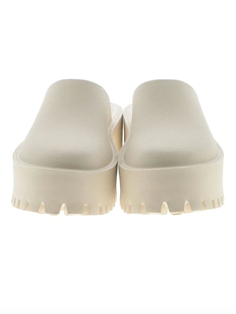 Jeffrey Campbell X Anthropologie Cream Platform Lug Clogge Clog Mule Size 8 - Picture 3 of 7